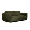Courtois Laville Canapé droit XXL 3 places tissu vert olive