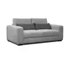 Courtois Laville Canapé droit 3 places tissu gris clair