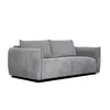 Courtois Laville Canapé droit XXL 3 places tissu gris clair