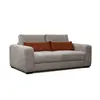 Courtois Laville Canapé droit 3 places tissu beige