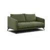 Courtois Laville Canapé droit 3 places tissu vert olive