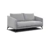 Courtois Laville Canapé droit 3 places tissu gris clair