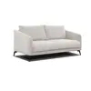 Courtois Laville Canapé droit 3 places tissu blanc perle