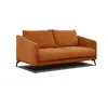 Courtois Laville Canapé droit 3 places tissu orange
