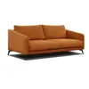 Courtois Laville Canapé droit XXL 3 places tissu orange