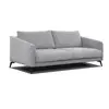 Courtois Laville Canapé droit XXL 3 places tissu gris clair