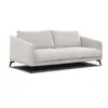 Courtois Laville Canapé droit XXL 3 places tissu blanc perle