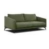 Courtois Laville Canapé droit XXL 3 places tissu vert olive
