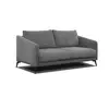 Courtois Laville Canapé droit 3 places tissu gris foncé