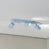 TK Lighting Spot pour plafond Livia, bleu clair, 52 cm, à 3 lampes, métal, GU10