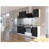 EXTRA - Cuisine complète L 180cm - Noir Mat