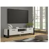 BIM Furniture Mueble TV Stand Hi-Fi Nuka 200 cm Blanc Mat Salon Commode
