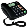 Téléphone filaire MAXCOM KXT480 - Gros boutons - ID d'appelant - Noir