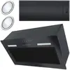 Hotte aspirante sous meuble 52cm noire BT-236