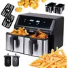 Eldom Friteuse Ideal sans graisse, double horizontal 9l, 8 fonctions -...