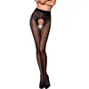 Passion - Tiopen 006 Collant avec Entrejambe Ouvert - Noir