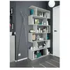 Abitare - Bibliothèque avec six étagères 192 cm couleur ciment - Argentera