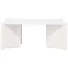 Meubles & Design Table basse carrée 100x100cm blanche