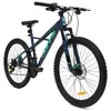 Velo VTT Huffy Korros 26 Semi-Rigide - Shimano 21 vitesses - Bleu/Vert