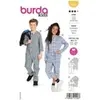 Burda Patron 9245 - Combinaison confortable à boutonner du 4 au 11 ans...