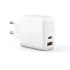Aukey Chargeur Mural Usb-c Duo 65w