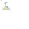 Peluche Lapras Pokémon 20cm-bleu