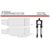 Lizard Skins garde fourche avant 269 mm transparent transparent 10 pièces