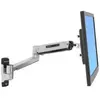 Fixation murale Ergotron pour Ecran Plat - Aluminium poli