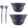 Saladiers 3.0 L Et 4.9 L Couvercle Plastique+couverts B-topee-bodum