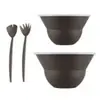 Saladiers 3.0 L Et 4.9l Couvercle Plastique+couverts Ma-topee-bodum