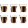 Bodum canteen set 6 verres double paroi 0. 1 l transparent