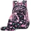 Cartable Fille Primaire 3 en 1 Sac à Dos Enfant Scolaire en Nylon Impe...