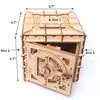 Mécanique 3D Puzzle en bois Safe Kit argent Les banques en bois Casse-tête IQ Game