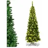 COSTWAY Sapin de Noël Lumineux 225 cm avec 350 Lumières LED Aiguilles ...