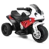 Costway Bmw Moto Electrique Pour Enfants 6v/4ah,3 Km/H Avec Phare, Musiques 3 Roues 1,5-3 Ans Rouge