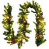 Costway - Guirlande de Noël Décorative 270CM avec 100 Lumières led Pré...
