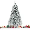 CostwayArbre de Noël Artificiel 180 CM avec 250 LED 600 Branches Matér...