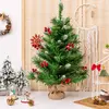 CostwaySapin de Noël de Table Miniature 60 cm avec 76 Rameaux PVC Grap...