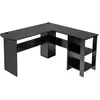 COSTWAY Bureau d'Angle en Forme de L - L 130 x P 130 x H 72,5 CM - Éta...