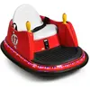 Costway Auto Tamponneuse Électrique 360° 6v/4.5ah Pour Enfants 2-5 Ans, Télécommande 2,4 G,2 Moteurs Effet Sonore Et Lumineux Rouge