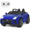 Voiture électrique pour enfants - COSTWAY - Jaguar 12V/4,5 - Télécommande 2.4G - MP3, USB, TF - Bleu