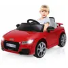 Voiture Électrique Audi Ttrs Pour Enfants - Costway - 2 Moteurs - Mp3 - Lumières Led - Rouge