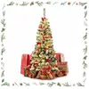 GOPLUS 140CM Sapin de Noël avec 150 Lumières LED,Flocage à Crayons Arb...