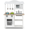 COSTWAY Cuisine pour enfants avec accessoires : micro-ondes casserole ustensile jeu d'imitation ensemble de jeu d'imitation