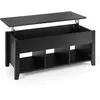 CostwayTable Basse avec Plateau Relevable Noir 104,5 x 49,5 x 48,5 CM ...