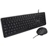 V7 CKU350ES - Ensemble clavier et souris - USB - QWERTY - Espagnol - noir