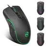 HXSJ A869 LED 7 couleurs Fibre USB Souris filaire pour ordinateur jeu ...