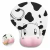 Vache mignonne antidérapage tapis de souris tapis avec support de poig...