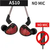 KZ AS10 5BA HiFi stéréo In-Ear haute résolution écouteurs intra-auriculaires