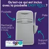 Seau à litière Litter Genie EasyRoll, gris pour chat - LitterLocker® E...